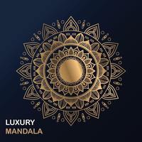 design de mandala de luxo vetor