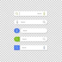 formulários de pesquisa da barra de pesquisa para sites. - vetor. vetor