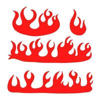 vetor de ilustração de ícone de fogo de chama de doodle desenhado à mão