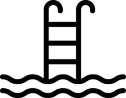 ilustração vetorial de piscina em um fundo. símbolos de qualidade premium. ícones vetoriais para conceito ou design gráfico. vetor