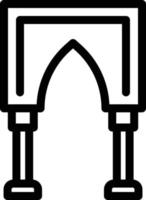 ilustração vetorial de mesquita em um fundo. símbolos de qualidade premium. ícones vetoriais para conceito ou design gráfico. vetor