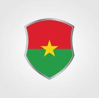 design de bandeira de burkina faso vetor