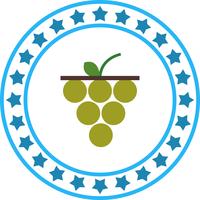 Ícone de uvas de vetor