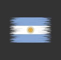 pincelada de bandeira argentina, bandeira nacional vetor