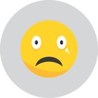 Vector Cry Emoji ícone