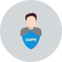 Vector GDPR Security men avatar ícone