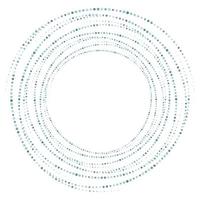 pontilhado, pontos, manchas abstratas quadro de círculo concêntrico. espiral, redemoinho, elemento de redemoinho. linhas circulares e radiais voluta, hélice. círculo segmentado com rotação. linhas de arco radiante. cóclea, vórtice vetor