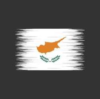 pincelada de bandeira de chipre, bandeira nacional vetor