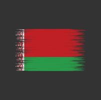 pincelada de bandeira da bielorrússia, bandeira nacional vetor