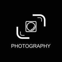 ilustração de logotipo de fotografia simples vetor