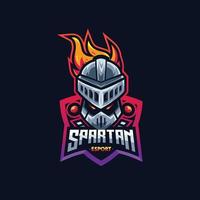 khight capacete esport logotipo para jogos vetor