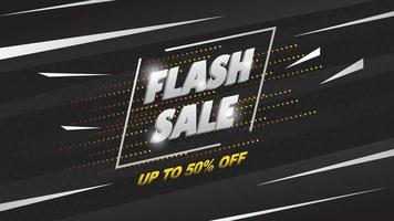 banner de promoção de venda flash vetor