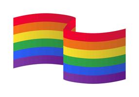 Ilustração do vetor da bandeira do arco-íris