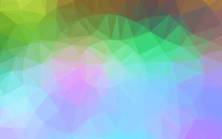 luz multicolor, textura poligonal abstrata do vetor do arco-íris.