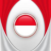conceito de fundo de bandeira da indonésia para ilustração do dia da independência da indonésia vetor