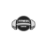 logotipo do emblema do centro de fitness vetor