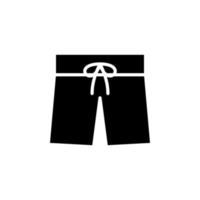 shorts, casual, calças modelo de logotipo de ilustração vetorial de ícone sólido. adequado para muitos propósitos. vetor