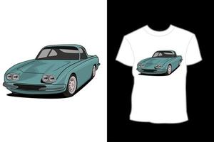 design de camiseta de ilustração lamborghini 400 gt vetor