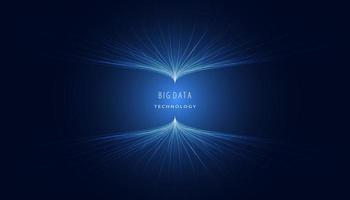 visualização de big data de holograma digital abstrato.