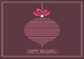 Retro Happy Holidays Vector Background