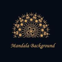 vetor premium de fundo de mandala ornamental de luxo