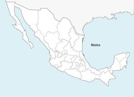 Vetor do mapa do México