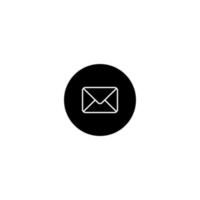 mensagem, envelope, vetor de símbolo de sinal de ícone de correio