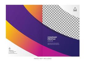 perfil corporativo da empresa, capa do relatório anual vetor