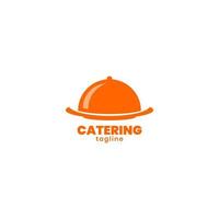 vetor de design de logotipo de comida de catering