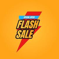 vetor de design de banner de venda flash