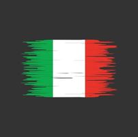 pincelada de bandeira da itália. bandeira nacional vetor