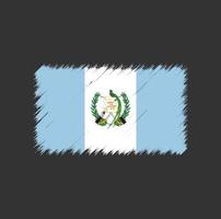 pincelada de bandeira da guatemala. bandeira nacional vetor