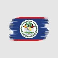 pincelada de bandeira de belize. bandeira nacional vetor