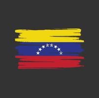 pinceladas de bandeira da venezuela vetor