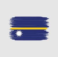 pincelada de bandeira de nauru. bandeira nacional vetor