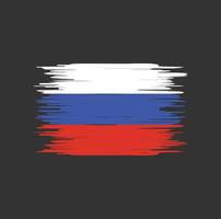 pincelada de bandeira da rússia. bandeira nacional vetor