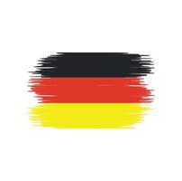 pincelada de bandeira alemanha. bandeira nacional vetor