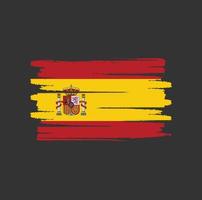pinceladas de bandeira espanha vetor