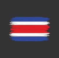 pincelada de bandeira da costa rica. bandeira nacional vetor