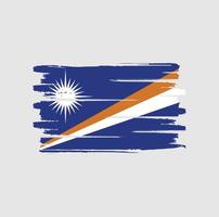 pinceladas de bandeira das ilhas marshall vetor