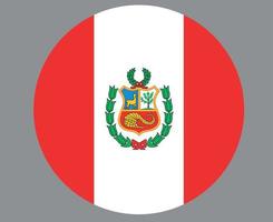 bandeira do peru emblema da europa nacional ícone ilustração vetorial elemento de design abstrato vetor