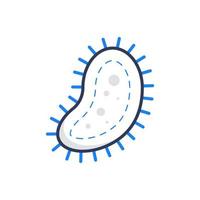 ilustração de ícone médico de bactérias vetor