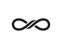 logotipo de infinito e vetor de ícones de modelo de símbolo