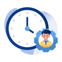 um design de ícone de gerenciamento de tempo vetor