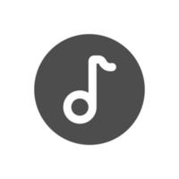 ilustração de ícone de interface de logotipo de música vetor