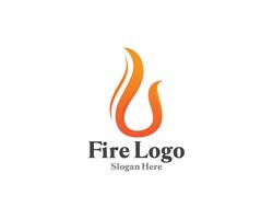 Vetor de gás e óleo de símbolo de logotipo de fogo