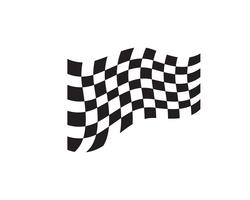 Ícone de bandeira de corrida, logotipo design simples