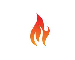 Chama de fogo logotipo vetor modelo Logo, óleo de gás e energia logotipo
