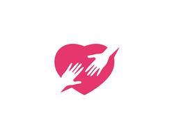 Hand Care Logo Template ícone de vetor