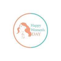 feliz dia internacional da mulher 8 de março design e saudações vetor